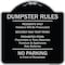 Signmission Designer Series-Residents Only Violators Prosecuted Bag Your Trash No Parking A-DES-BS-1818-9895 - alternate 1